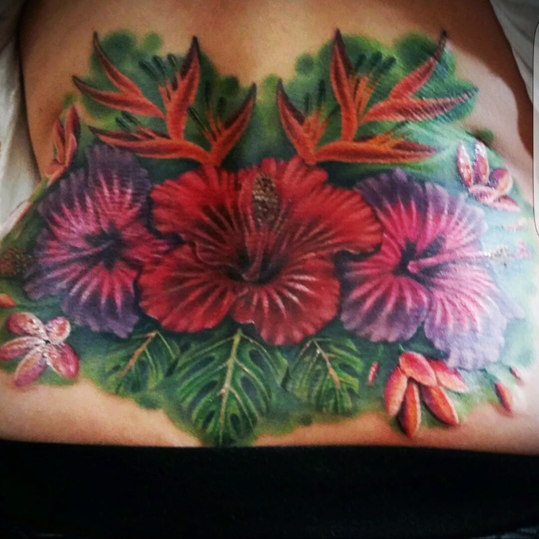 65 Tropical Flower Tattoo Photos and Premium High Res Pictures  Getty  Images