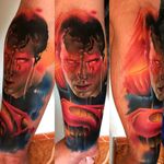 Incredible Super Man tattoo by brazilian artist @vareta.art #superman #superhomem #comics #dc #quadrinhos #nerd #geek #realismo #realism #tatuadoresdobrasil #Vareta #colorida #colorful
