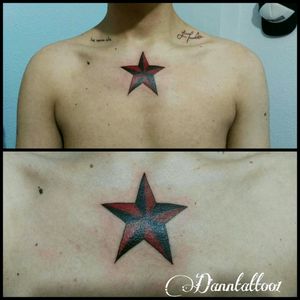 #startattoo #blackandred #estrella #tatuajedeestrella #tatuaje #tattoo