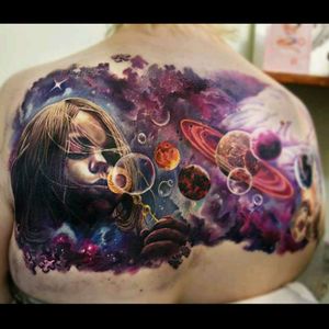 #galaxy #girl #space #ArtistUnknown