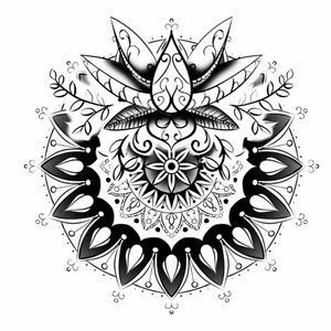 Mandala idea made in Adobe Illustrator#mandala #tattooidea