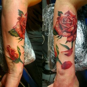 #tattooing #tattooart  #tattoo #rosestattoo #colortattoo #realistictattoo  #skinart
