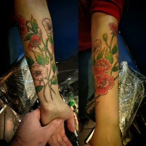 #tattooing #neotraditionaltattoos #poppyflower #colortattoo #tattooartist #tattoodesigns