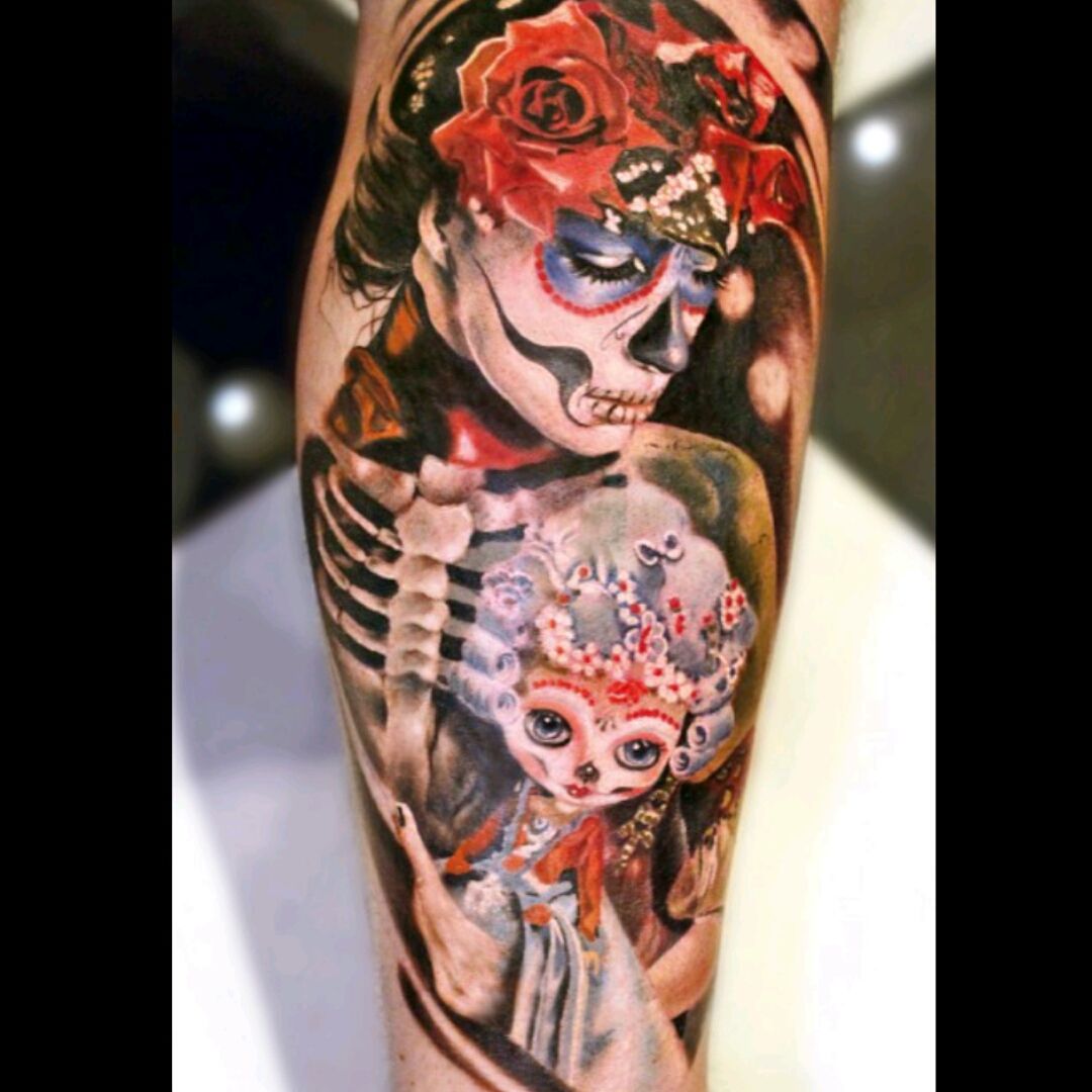 155 Sugar Skull Tattoo Designs with Meaning  Wild Tattoo Art