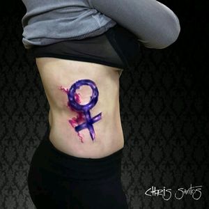 Girl Power! Tattoo by @chrissantos #girlpower #meninas #feminism #feminismo #watercolor #aquarela #ChrisSantos #tatuadoresdobrasil