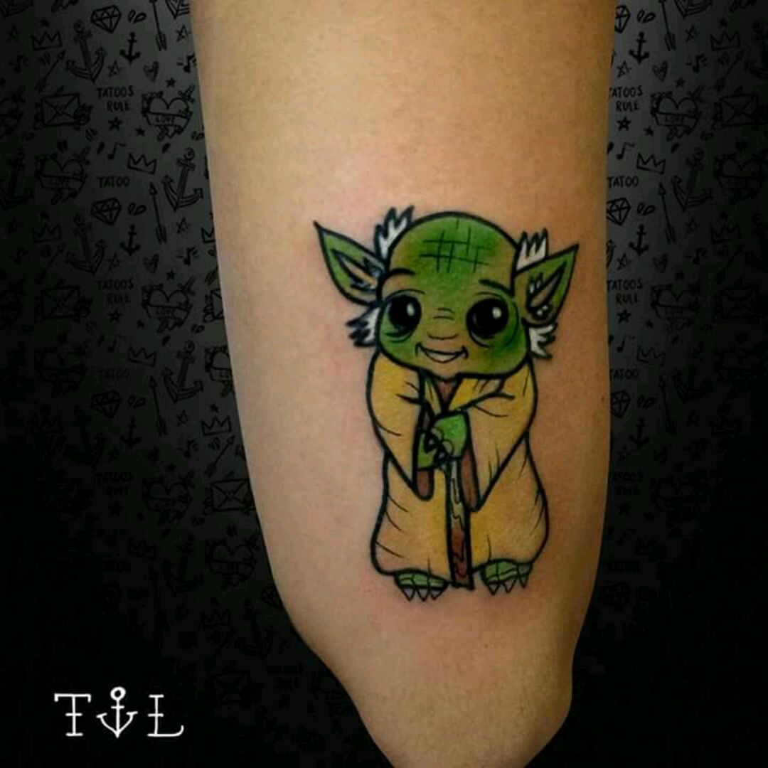 Yoda tattoo  Star wars tattoo, Star tattoos, Drawing stars