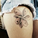 New addition. Sister tat: frangipani #frangipani #sistertattoo #growingupwithfrangipanis #naturesvalley #sisters