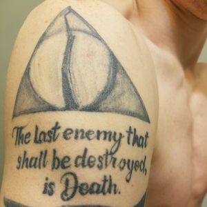 Deathly hallows love this piece. Need some effort into it though. #harrypottertattoo