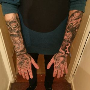 Tattoo Uploaded By Simeon Donchev Sleeve Progress 3294 Tattoodo