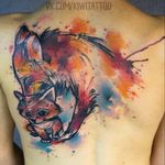 By vika kiwi #foxes #watercolor
