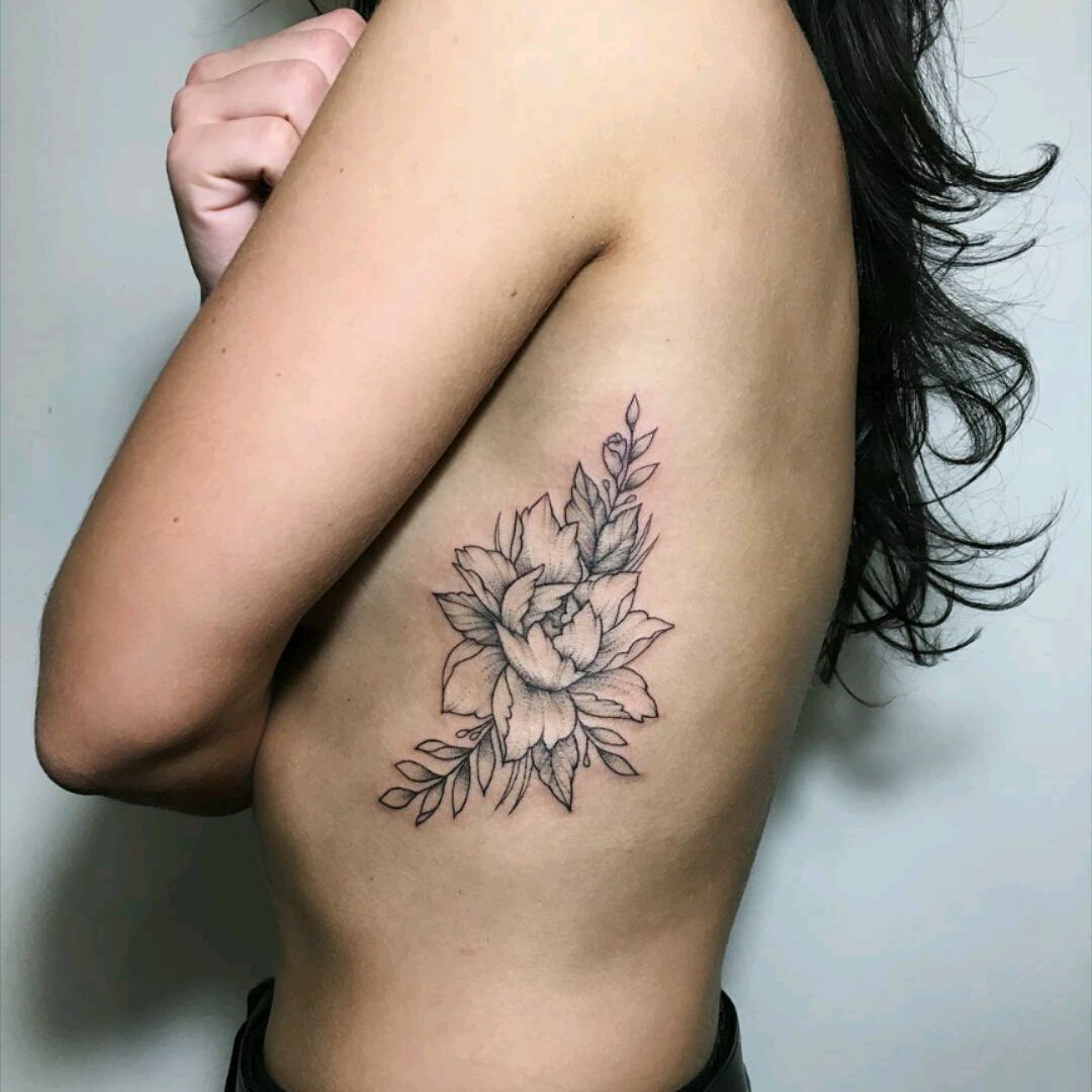 Side Flower Tattoo  KateHelenMuir