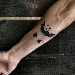 Gansta Pand#tattoo #panda #pandatattoo #armtattoo #tattooartist #tattoos #tattooart #tattooed #newwork #newtattoo