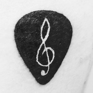 Tattoooooo done! #guitarpick #music #musicismylife