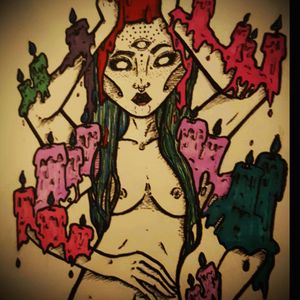 Another design idea from my books, candles and naked women...what's not to like ;)#nakedwoman #candles #Ritual #StrangeAndUnusual