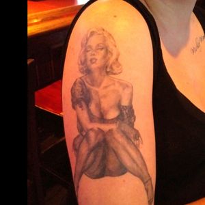 Marilyn Monroe portrait on @leighhunterrr