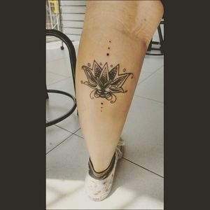 #Tattoo #flower #mandala #mandalatattoo #firsttattoo