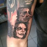 Part of sleeve and cover up in processSlipknot tattoo#slipkot #realistic #blackandgrey #realism