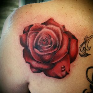 My first rose color realistic style By thedoud apprentice tattoo artist #thedood#tattoo#apprenticetattoo#amazingink#tattooflower#tattooblackskin#blackandgrey#blackandgreytattoos#tattoorose#rosetattoo#cheyennehawk#cheyennetattooequipment#tattoolifemagazine#tattoolife#tattoolegs#blackskintattoo#realisticrose#realistictattoos#rosecolortattoo#tattoorosecolor#rosetattoodesign