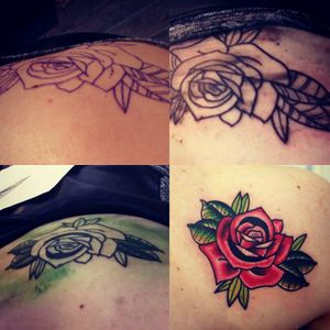 Time-lapse of my #rose 🌹#tattoo #timelapse