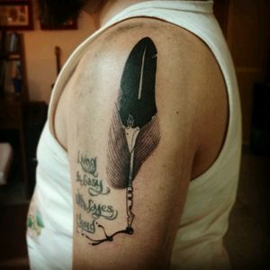 #EdgarAllanPoe #feather #tatuagem #tattoos #tattoed #dotwork #dotworktattoo #blackwork #blacktattoo #tattooart #tattooartist #tattoolife #tattoobrasil #inkridercustom #saojosedoscampos #sjcampos