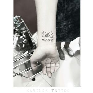 "SRN - SZN" 🐘instagram: @karincatattoo#elephant #elephanttattoo #minimaltattoo #smalltattoo #tattoo #tattoodesign #smalltattooideas #armtattoo #familytattoo #dövme