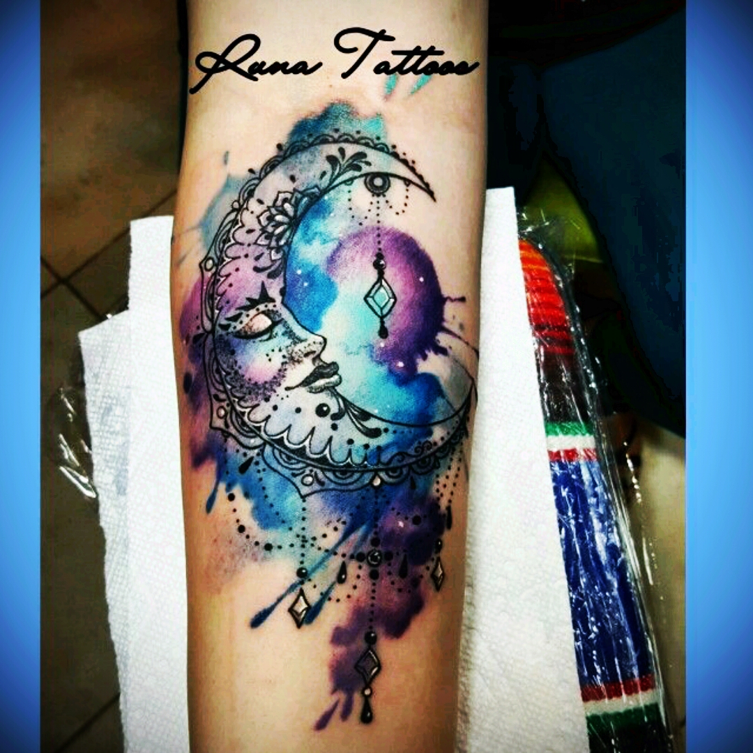 Top 83 crescent moon and star tattoo latest  thtantai2