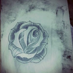 Black any grey neo rose I did on some practice skin#practiceskin #nofilter #rose