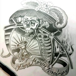 Day of death tattoo design