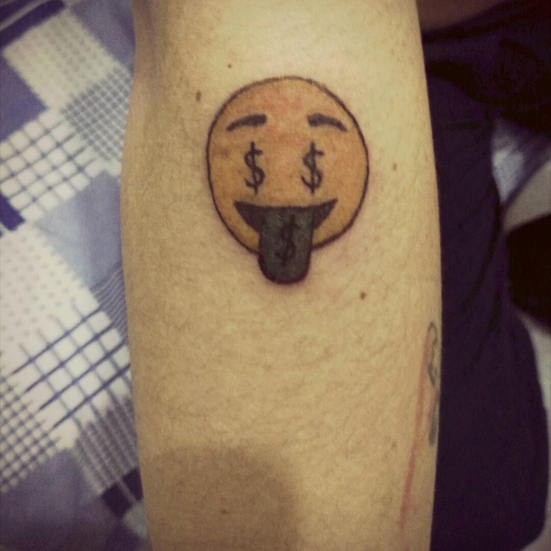 Tattoo uploaded by Dann Tattoo • #emojis #dinero #money #tattoo #tatuaje •  Tattoodo