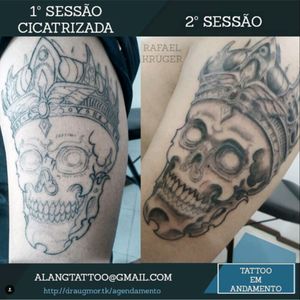 Tattoo do @rafael_kruger! Falta só mais uma hein!Agende sua tattoo: alangtattoo@gmail.com(61) 98276-3323  #tattoo #tatuagem  #tattoo2me #tatuagemideal #tguest #tattooist #galeriatattoo #tatuadordf #tatuadorbrasilia #brasília #brasilia #tattoobrasil #tattoobrasilia #alangoretattoo #alangore  #draugmor #taguatinga #aguasclaras #guará #guara #guaradf #inkmachines #eletricink #tattoistartmag #inked #skulltattoo #caveiratatuagem #caveira  #blxckink #blackworktattoo
