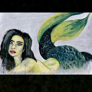 Acrylic painting.Little Mermaid