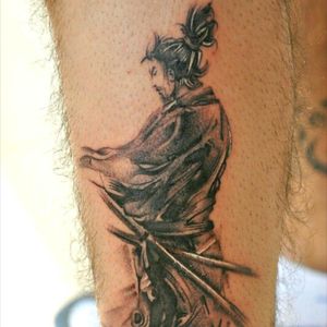 samurai by Bhavesh kalma #blackandgrey #japanese #samuraitattoo #sword #bhaveshkalma