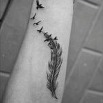 Feather Tattoo #feathertattoo #feathers #blackandgrey #tattoo #birds #bhaveshkalma