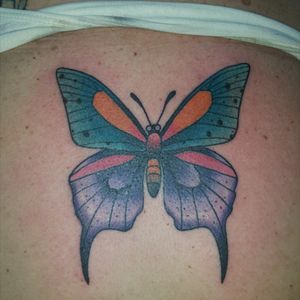 #butterflytattoo #colortattoo #oregon #grantspass #irishink #tattoosforwomen