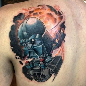 Amazing Darth Vader by @painfulremunders#darthvader #starwars #nerd #geek #comics #newschool #movies #filmes #painfulreminders