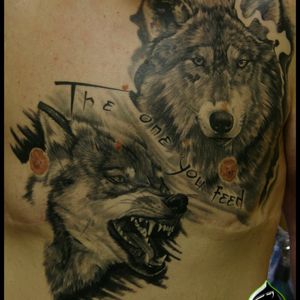 Upper wolf is healed
