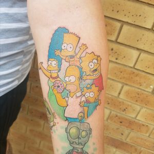 My new simpsons tattoo done by Tami at tattoo world