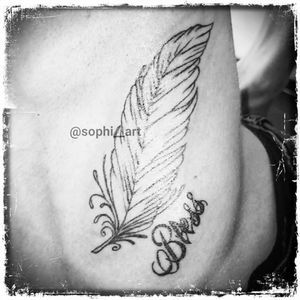 Feather #bless #blesstattoo #tattoo #tattooapprentice #feather