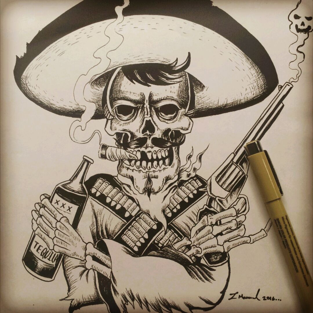 Mexican Bandito by Lee Tattoo Topia Plymouth UK  rtattoos