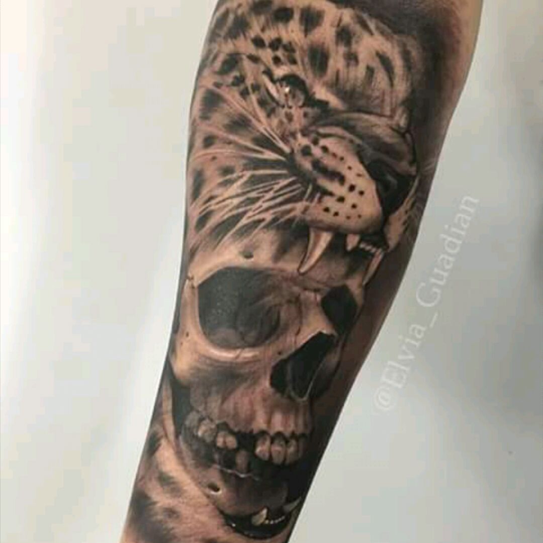 Tattoo uploaded by Justin JP Param  Jaguar skull piece  Tattoodo