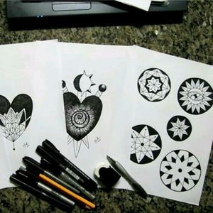 #heart #mandala #tattoodrawing #tattoosketch #blackworktattoo