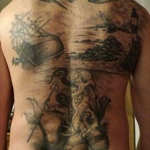 My nortical back tattoo