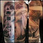 #schooner #tallship #sailing #sailingship #bluenose #nautical #nauticaltattoo #lighthouse #eastcoast #newfoundland