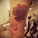 #roses #inprocess #inprogress #color #tattoo #withoutblack #firstsession #rose #pinkrose #redrose
