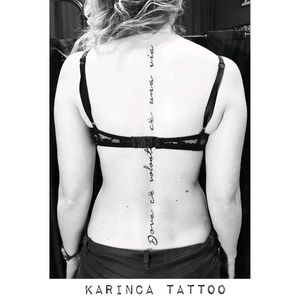 "Dove c'è volontà, c'è una via"Instagram: @karincatattoo#italian #italy #tattoo #backtattoo #writingtattoo #scripttattoo #womantattoo #girltattoo #tattedgirl #tattooedgirls #karincatattoo