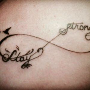 stay strong infinity tattoo