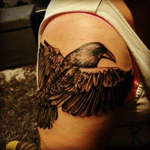#corazontattoo #sleeve #raven #blackwork #blackandgreytattoo  #blackandgrey #viking  #blackbird  #crow #uk