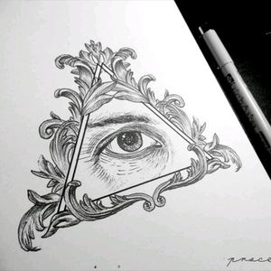 #Cahualo #Desing #Sketch #Triangle #Filigree #Eye