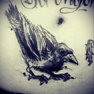 #sketch #crow #blackworktattoo