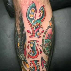 Trevor Taylor, Liberty Tattoo Seattle. "snakes in my skin"